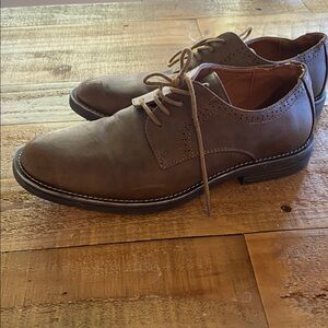 Classic Brown Leather Oxfords